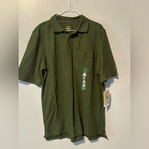 Cabela’s Pine Green Polo. Large New With Tags.